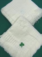 BABY BLANKET W/GREEN SHAM